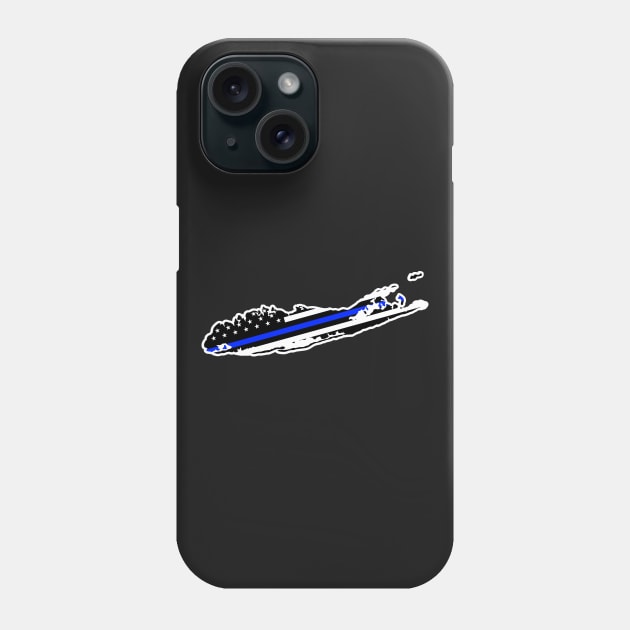 Long Island Thin Blue Line Phone Case by ilvms