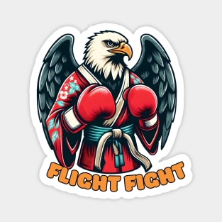 Kickboxing eagle Magnet