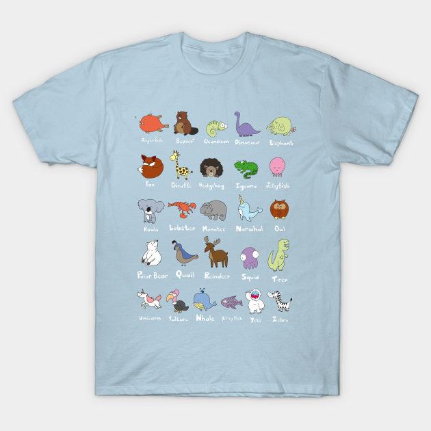 Animal Alphabet - Alphabet - T-Shirt | TeePublic