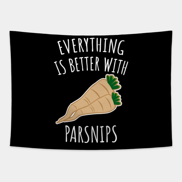 Everything is better with parsnips Tapestry by LunaMay