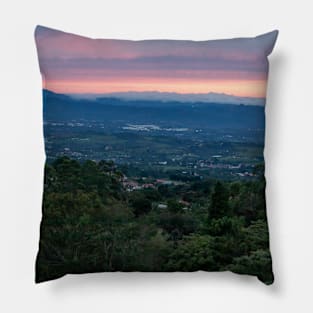 Central Valley Costa Rica Grecia Sunset Pillow