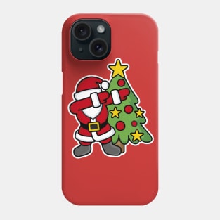 Dabbin' around the Christmas tree Phone Case