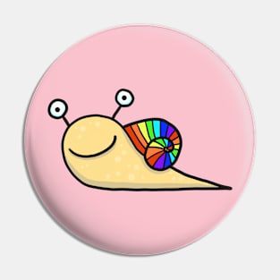 rainbow snail Pin