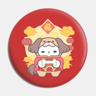 Loyal Prosperity: Dog Chinese Zodiac, Wishing Abundant Prosperity! Pin