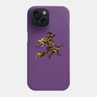 Witch on a Broomstick Phone Case