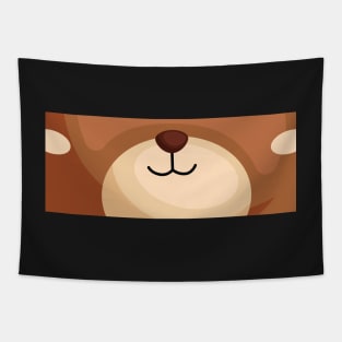 Cute bear face mask for kids Tapestry