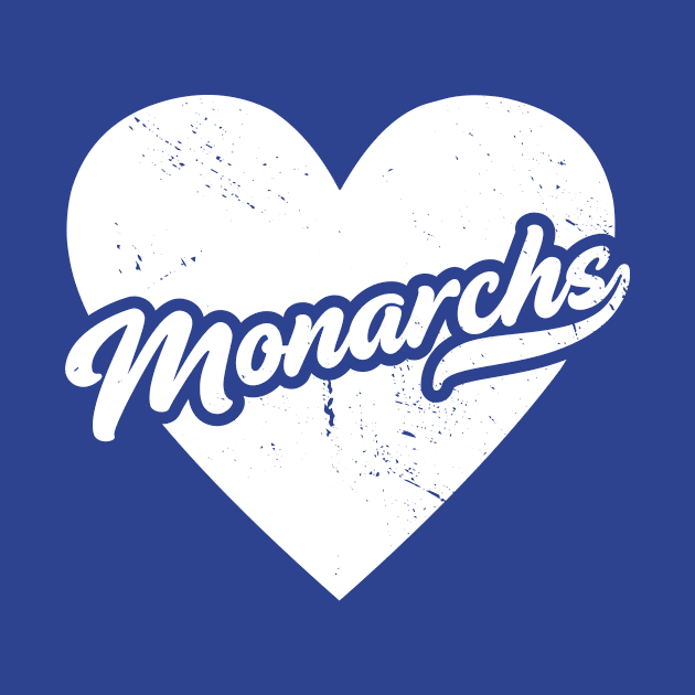 Vintage Monarchs School Spirit // High School Football Mascot // Go Monarchs by SLAG_Creative