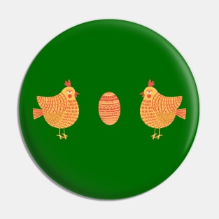 The chickens and the egg, version 3 Pin