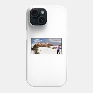 Decaying in White Sands Phone Case