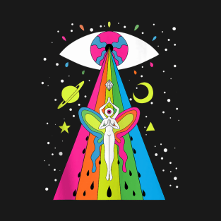 Psychedeic bstract Nude rt Lsd Hippie Trippy Gift Idea58 T-Shirt