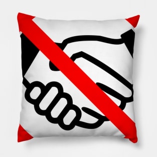 No Handshakes Pillow