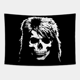 Silent Mullet Skull Tapestry