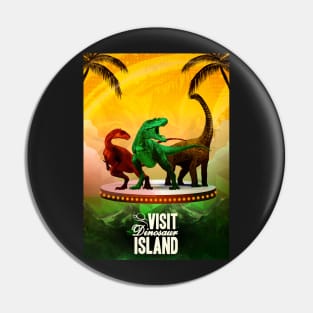 Dinosaur Island  Board Game Graphic - Tabletop Gaming Pin