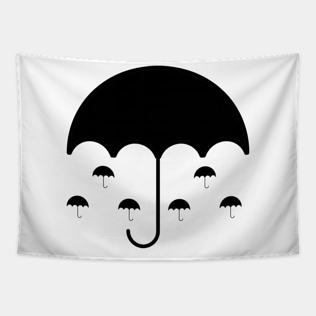 Raining Umbrellas Tapestry by Love Ocean Design