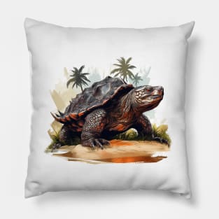 Alligator Snapping Turtle Pillow