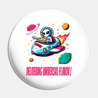 Galactic Pizza Express Pin