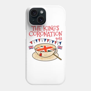 The Kings Coronation 2023 Tea UK Flag Phone Case