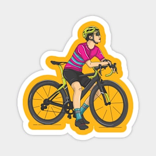 ride road bike Magnet