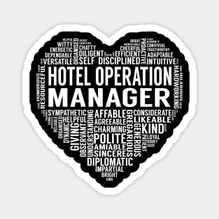 Hotel Operation Manager Heart Magnet