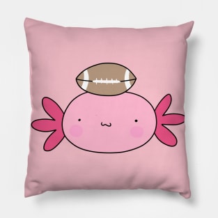 Football Axolotl Face Pillow