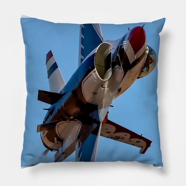 Thunderbird F-16C Knife Edge Pillow by acefox1