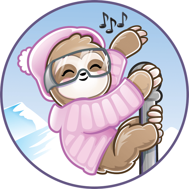 Ski Rave Kid Baby Sloth Dance Kids T-Shirt by PnJ