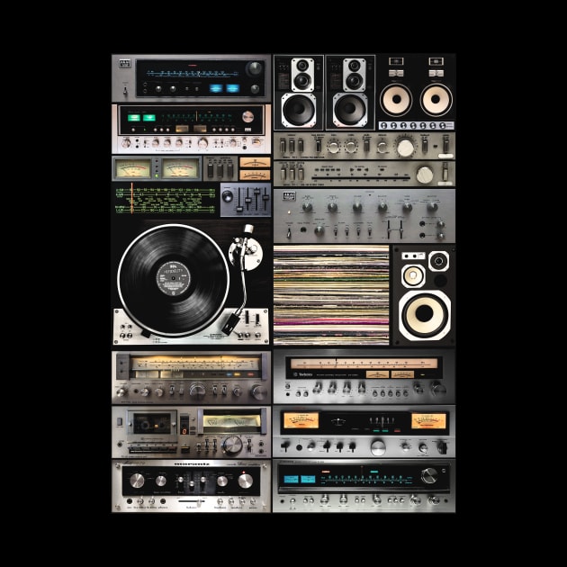 Pure Sound Setup Rework Vintage Music Hi Fi Audio Soundsystem by bulografik