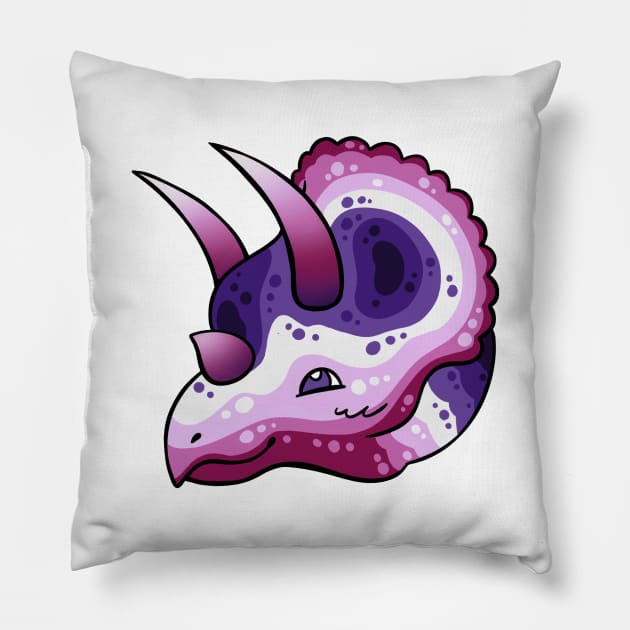 Pride Dinosaurs: Butch Lesbian Pillow by Pinkazoid