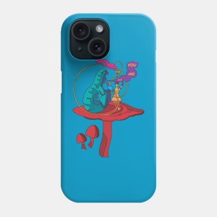 Paul Telling - Alice In Wonderland - The Smoking Caterpillar - Ask Alice Series Phone Case