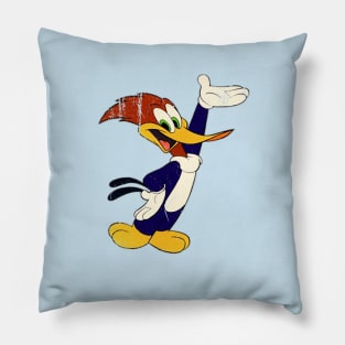 Woody Woodpecker - Distressed Vintage Authentic Style Pillow