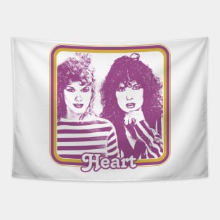 Heart / 80s Styled Original Fan Design Tapestry