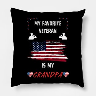 veteran grandpa Pillow