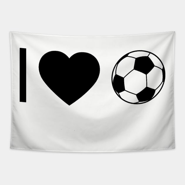 I Love Football Tapestry by InspireSoccer