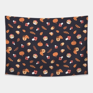 Guinea pig Fall Pattern, Bubu and Moonch Tapestry