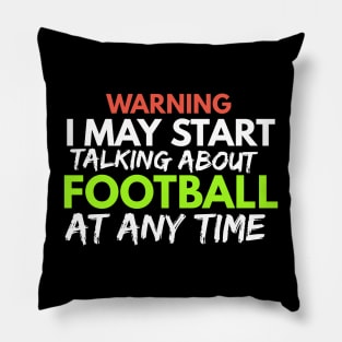 Vintage Funny Football Player Gift Pillow