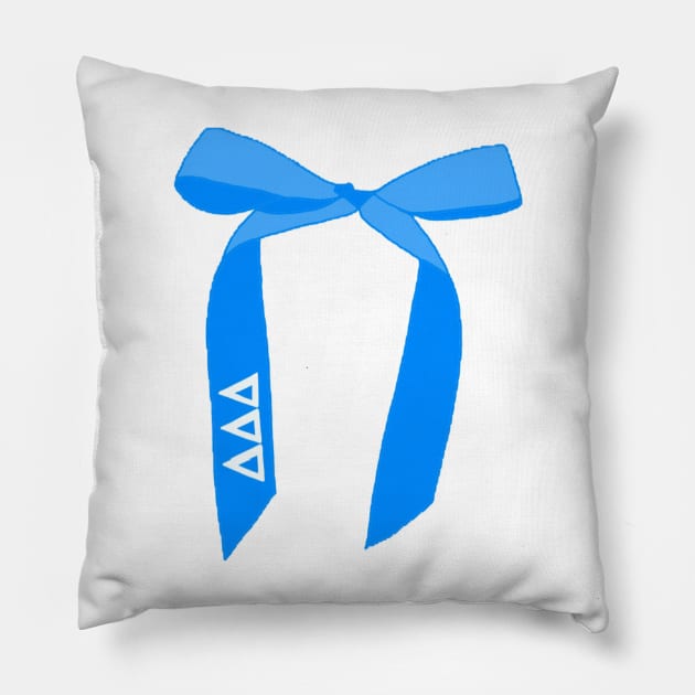 Tri Delta Bow Pillow by Biscuit25