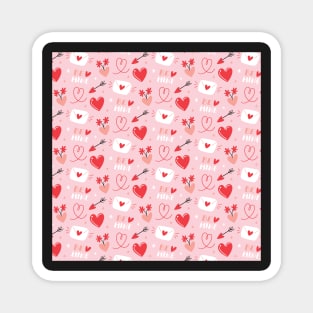 Sweet Valentine's Day Pattern Magnet