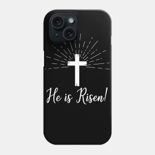 He is Risen Shirt Resurrection Christian Easter Phone Case