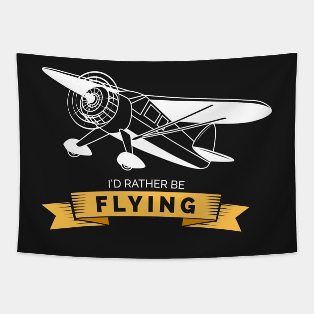 airplane pilot shirt gift Tapestry by woormle