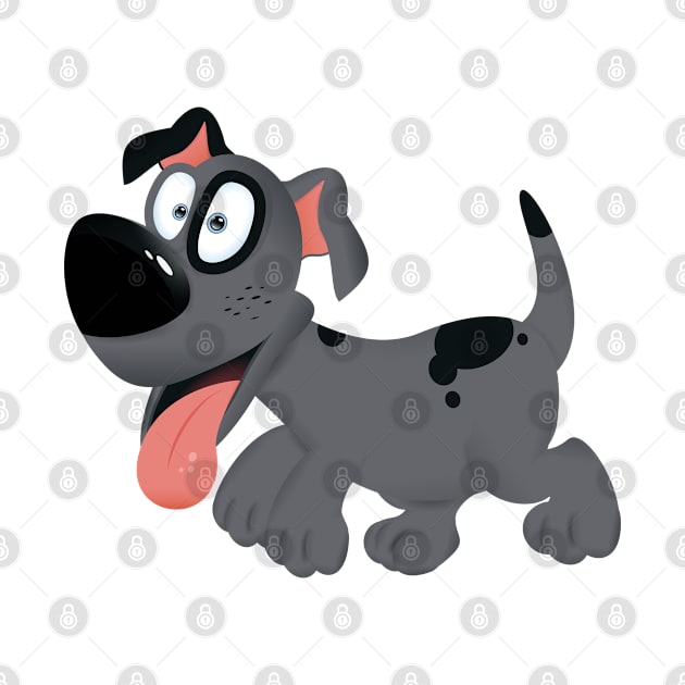 cartoon dog by tiver