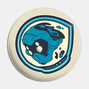 Floating Blue Pin