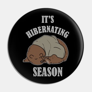 It's Hibernating Season Pin