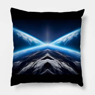Mirrored Planet Pillow