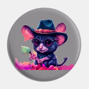 Funny Cowboy Mouse Pin