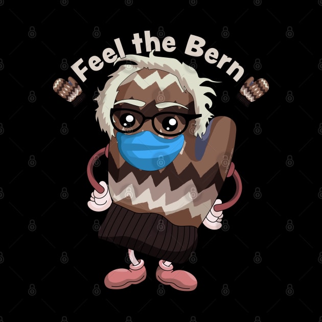 Bernie Sanders Knitted Mitten Feel The Bern by OrangeMonkeyArt