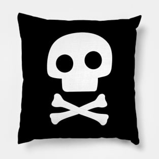 Simple Skull - V2 (knocked out) Pillow