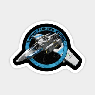 E - WING FIGHTER CORPS BLUE Magnet