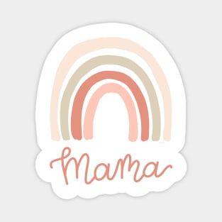 Rainbow Mama Modern Scandinavian Boho Rainbow Design Magnet