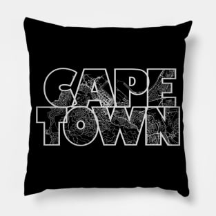 Cape Town Street Map Pillow