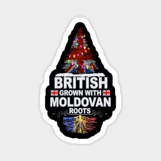 British Grown With Moldovan Roots - Gift for Moldovan With Roots From Moldova Magnet